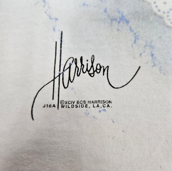 Vintage Murina Bob Harrison Sleeping Tabby Cat Florida Souvenir Tee-Shirt XL F24 - Picture 9 of 11